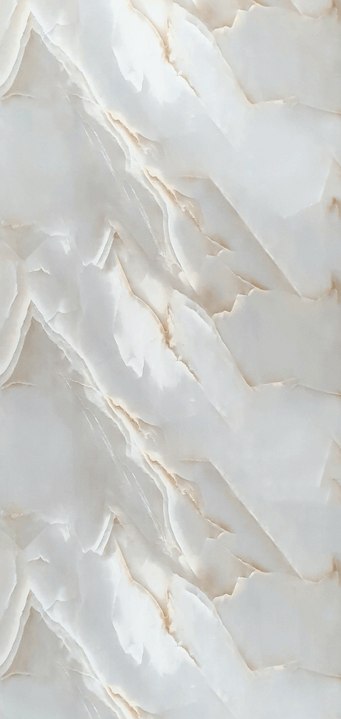 PVC-Paneel Onyx Pearl 280×122 cm – schimmernde Marmor-Perloptik
