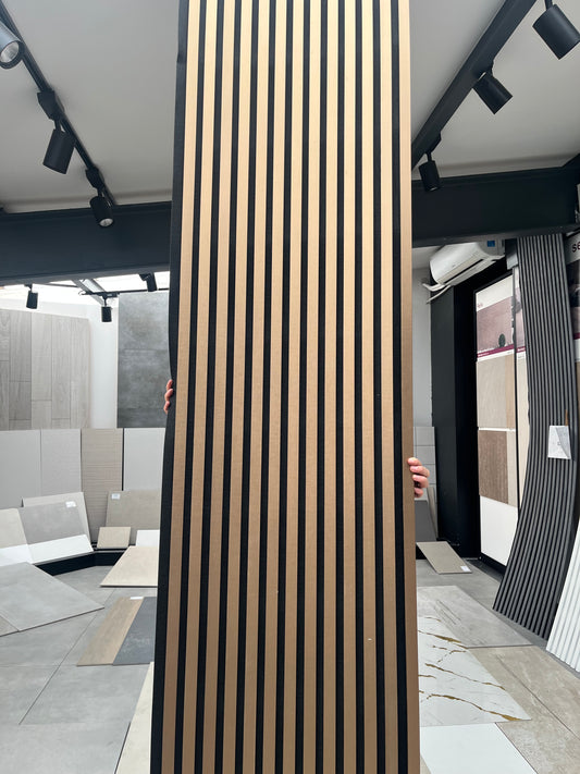Akustikpaneel Bronze 275 × 60 cm – elegante Wandverkleidung