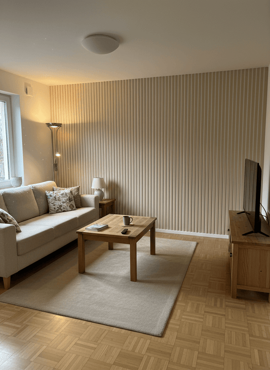 Akustikpaneel Design Beige and White 275 x 60