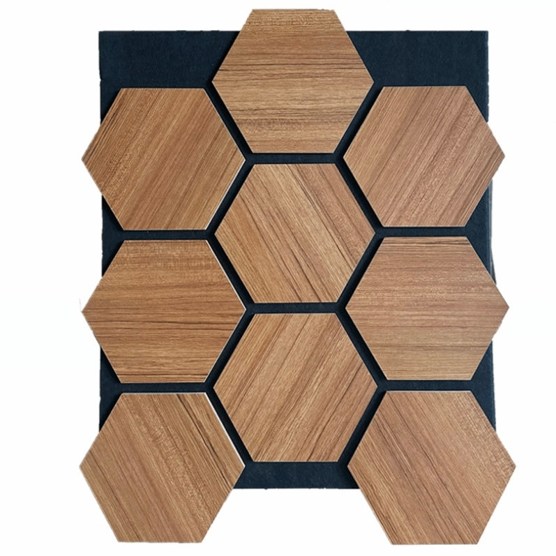 Hexagon Design Teak 65x80 cm