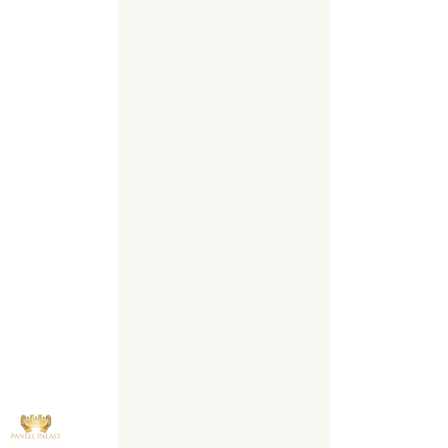 PVC-Paneel Highgloss White 280×122 cm – Hochglanz-Optik