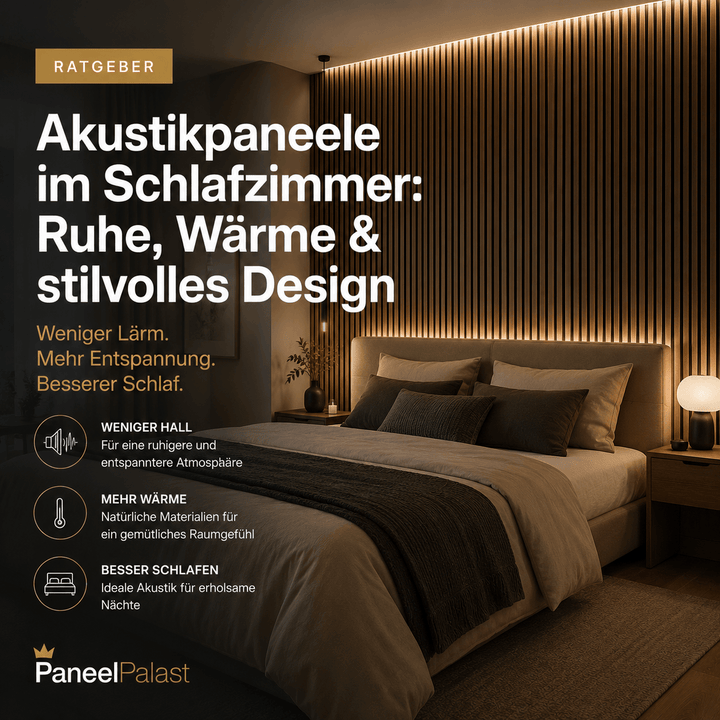 Akustikpaneele im Schlafzimmer – Ruhe, Wärme & stilvolles Design