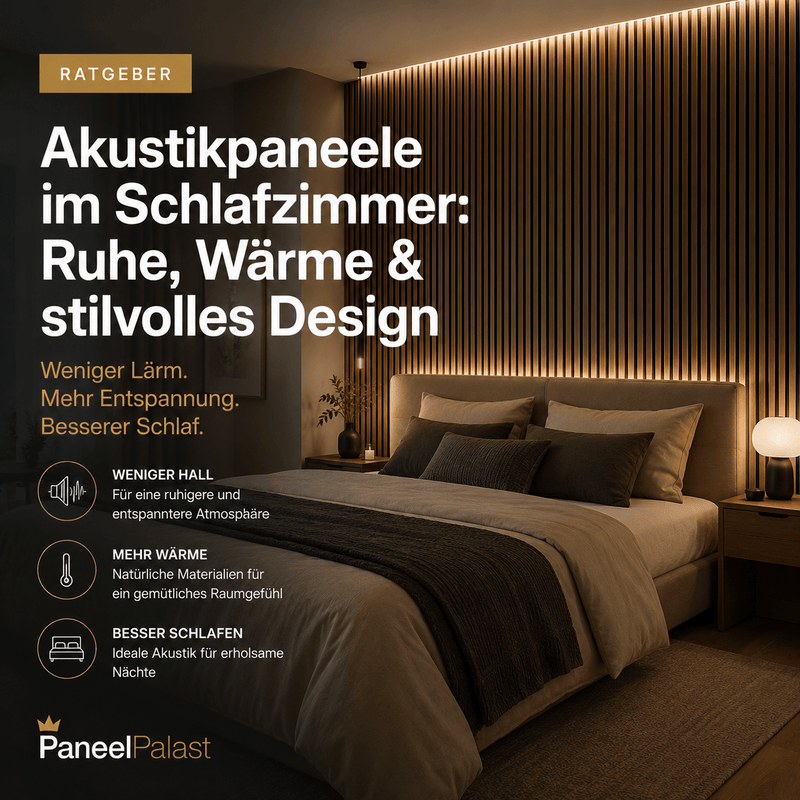 Akustikpaneele im Schlafzimmer – Ruhe, Wärme & stilvolles Design