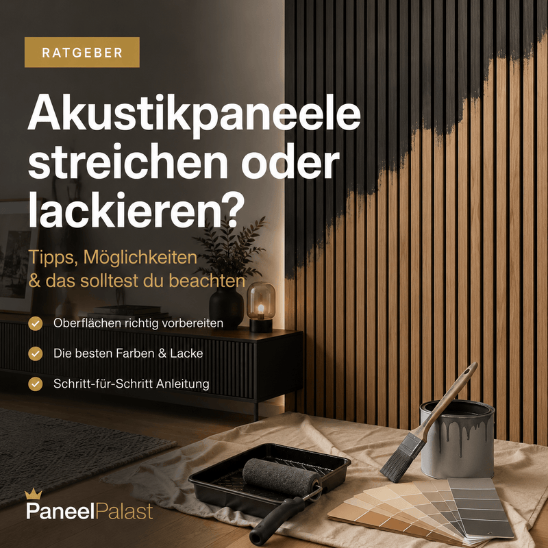 Akustikpaneele streichen oder lackieren – Tipps & Möglichkeiten