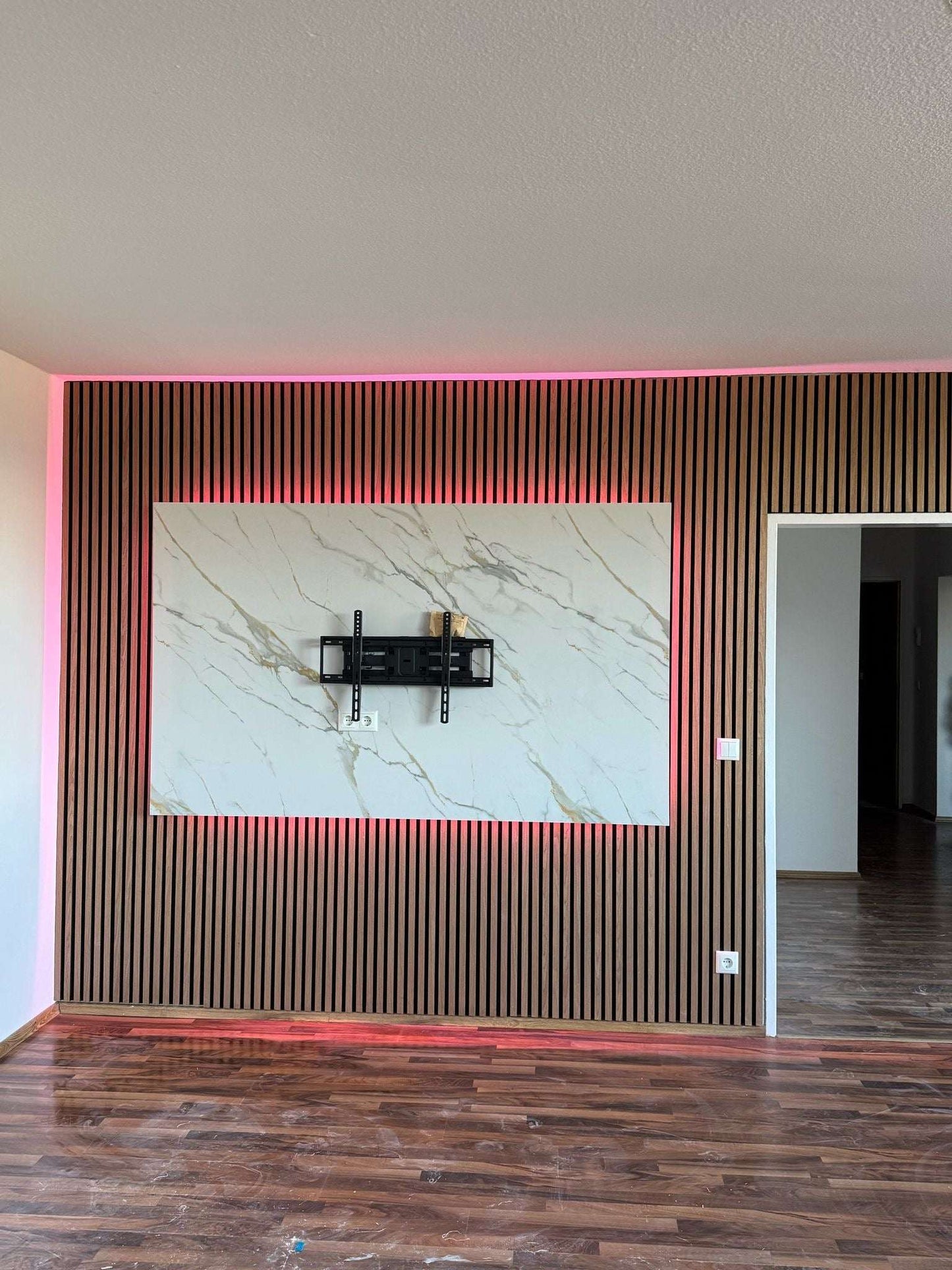 PVC-Paneel Design Carrara Gold 280 cm x 120 cm