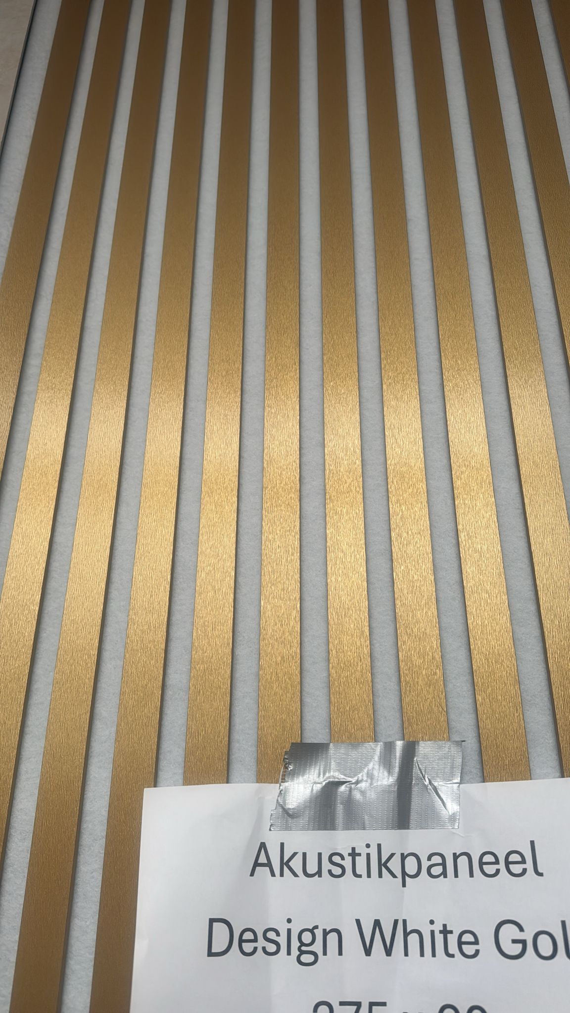 Akustikpaneel Design White Gold 275 x 60