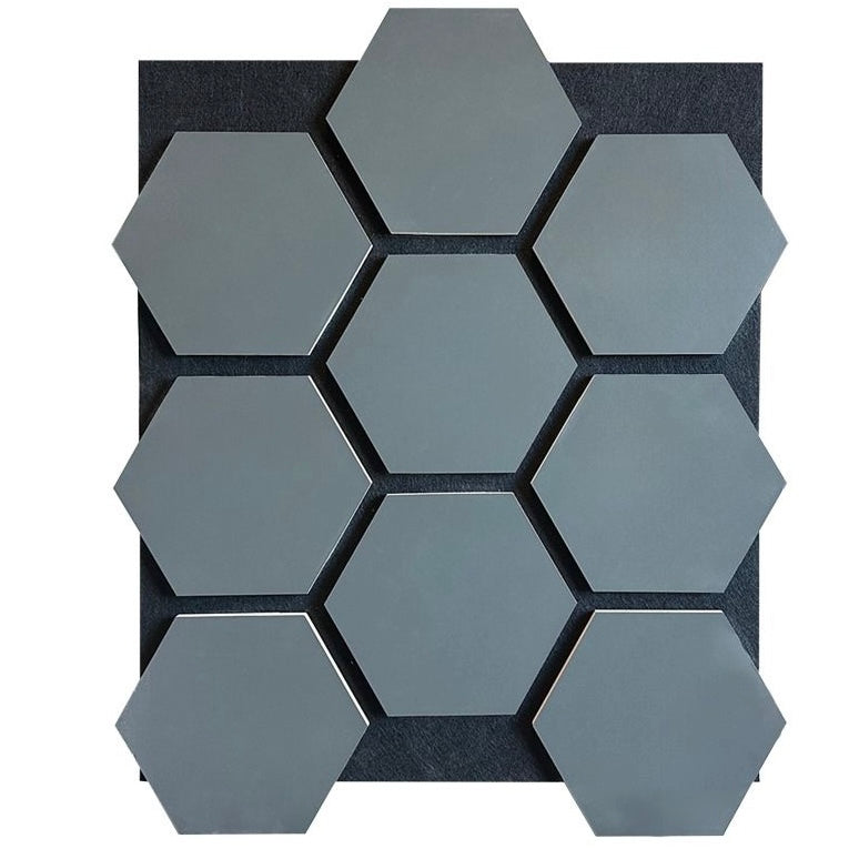 Hexagon Design Anthrazit 65x80 cm