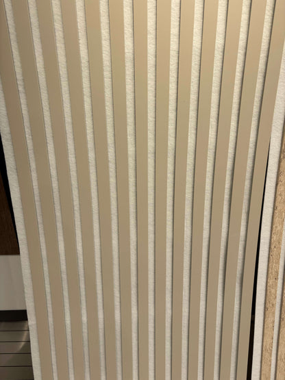 Akustikpaneel Beige and White 275 × 60 cm – moderne Wandverkleidung