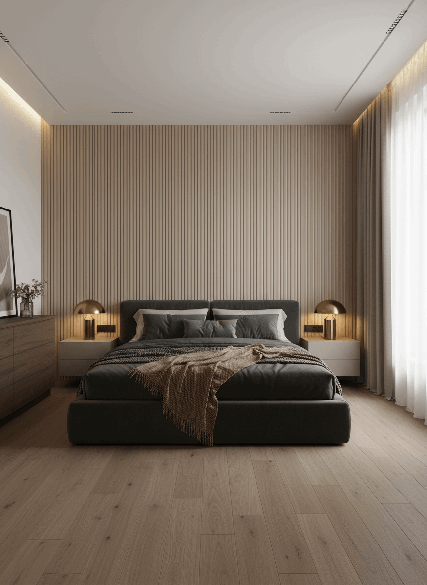 Akustikpaneel Design Beige and White 275 x 60