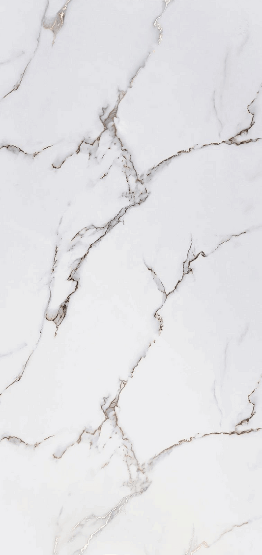 PVC-Paneel Design Carrara Pearl - Musterstück 15 cm x 15 cm