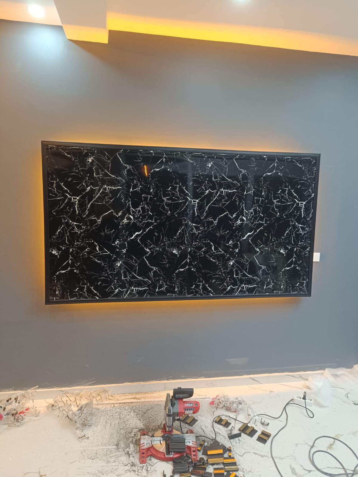 PVC-Paneel Design Midnight Vein 260 cm x 122 cm