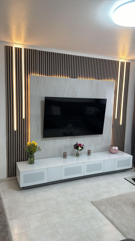 PVC-Paneel Design Pearl (light Beige) 280 cm x 122 cm