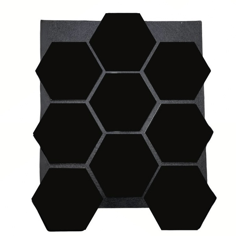 Hexagon Design Black 65x80 cm