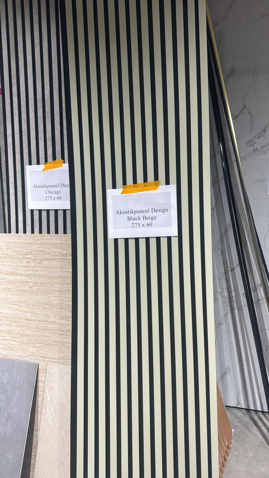 Akustikpaneel Design Black Beige 275 x 60