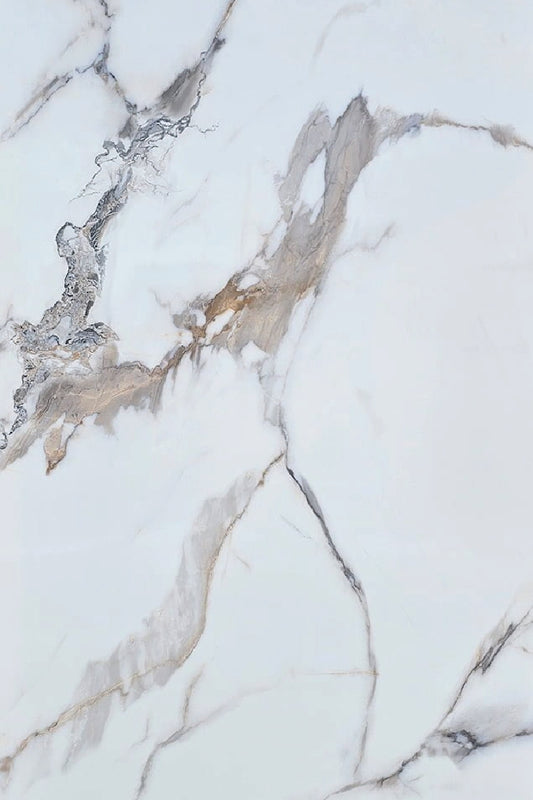 PVC-Paneel Calacatta Gold 280×122 cm – edle Gold-Marmoroptik