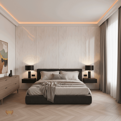 PVC-Paneel Design Pearl (light Beige) 280 cm x 122 cm