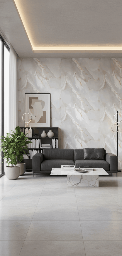 ⁠PVC-Paneel Design Onyx Pearl 280 cm x 122 cm