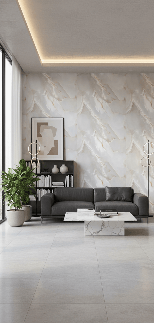 ⁠PVC-Paneel Design Onyx Pearl 280 cm x 122 cm