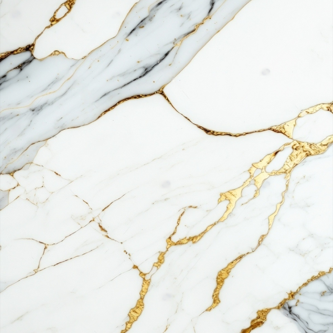 PVC-Paneel Design Carrara Gold 260 cm x 122 cm