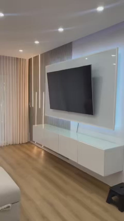 PVC-Paneel Design highgloss White 280 cm x 122 cm